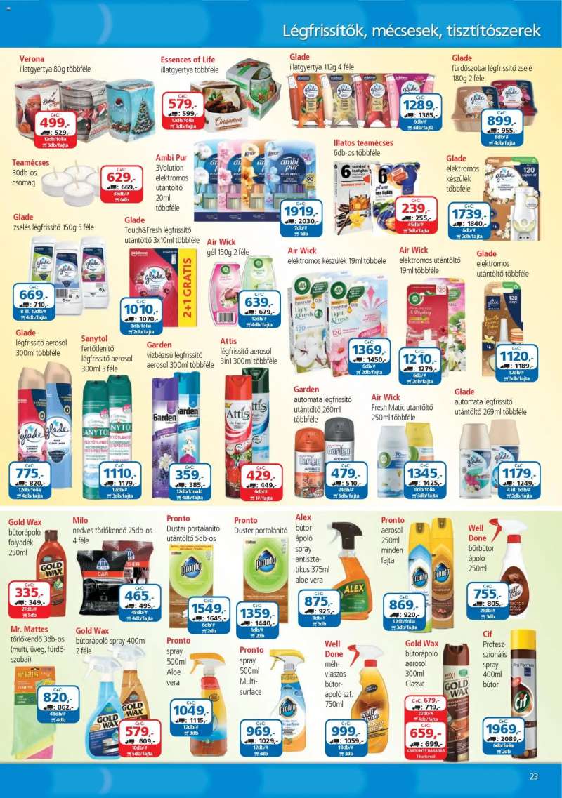 ÁRKLUB Akciós újság ÁRKLUB 23 oldal