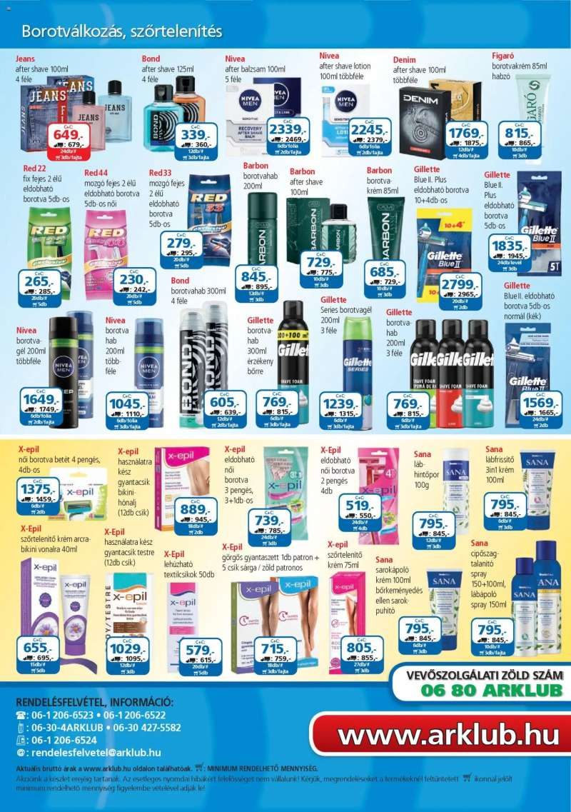 ÁRKLUB Akciós újság ÁRKLUB 32 oldal