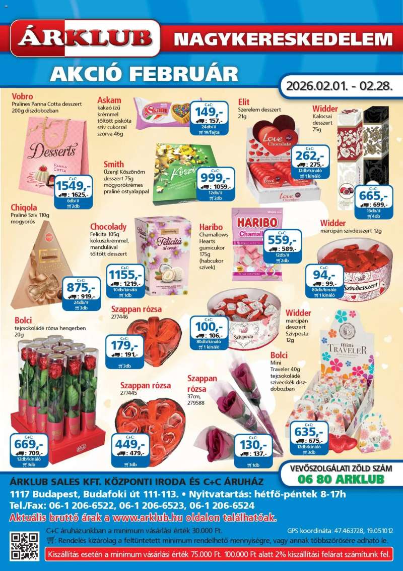 ÁRKLUB Akciós újság ÁRKLUB 1 oldal