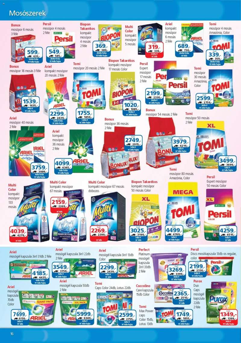 ÁRKLUB Akciós újság ÁRKLUB 16 oldal