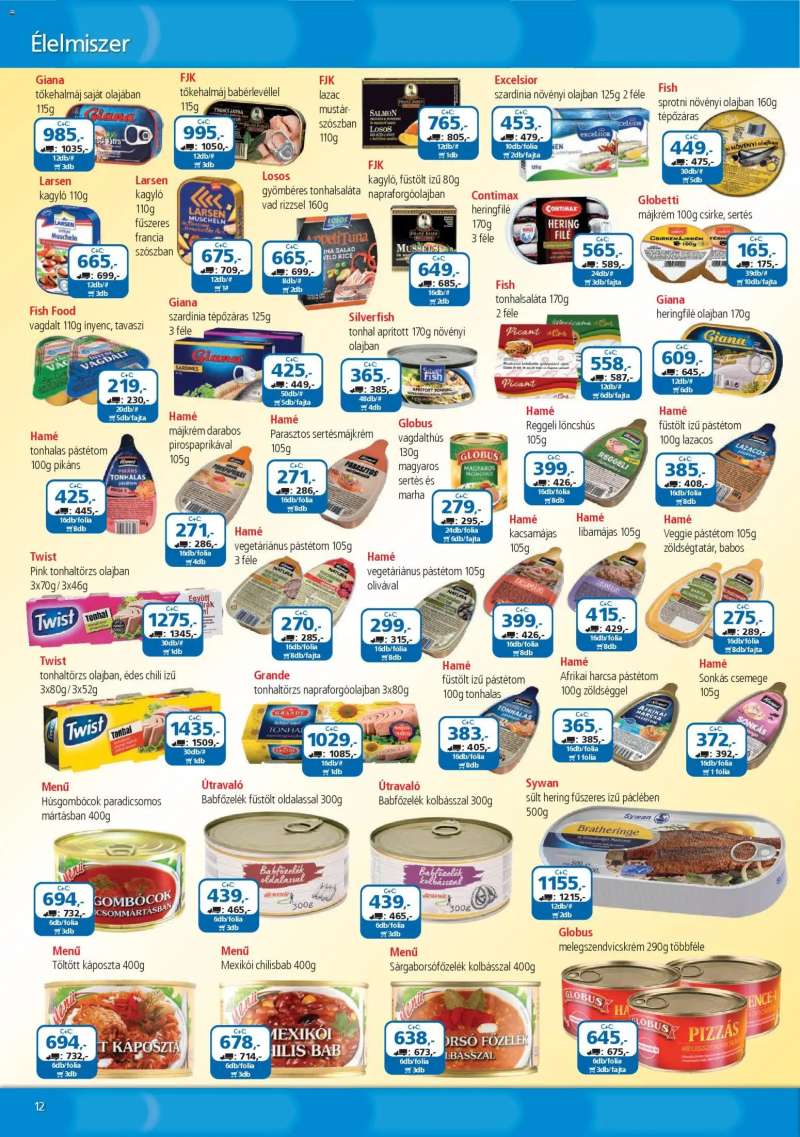 ÁRKLUB ÁRKLUB akciós újság 12 oldal
