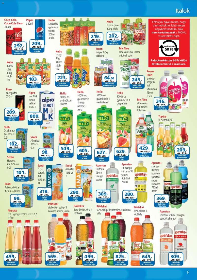ÁRKLUB ÁRKLUB akciós újság 9 oldal