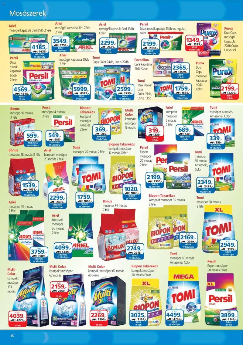 ÁRKLUB ÁRKLUB akciós újság 16 oldal