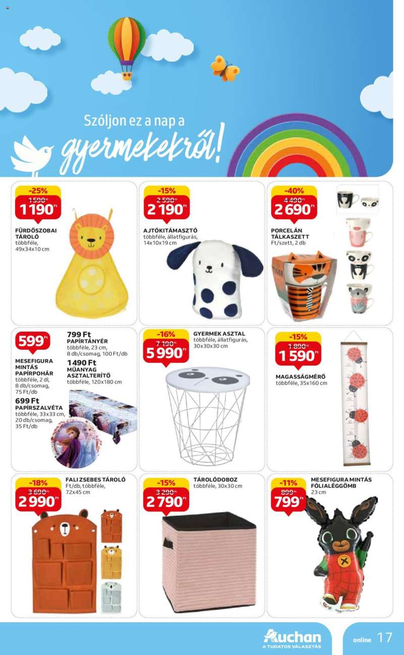 Auchan Gyereknapi ajánlatok / Hipermarket 17 oldal