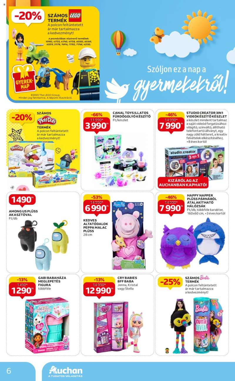 Auchan Gyereknapi ajánlatok / Hipermarket 6 oldal
