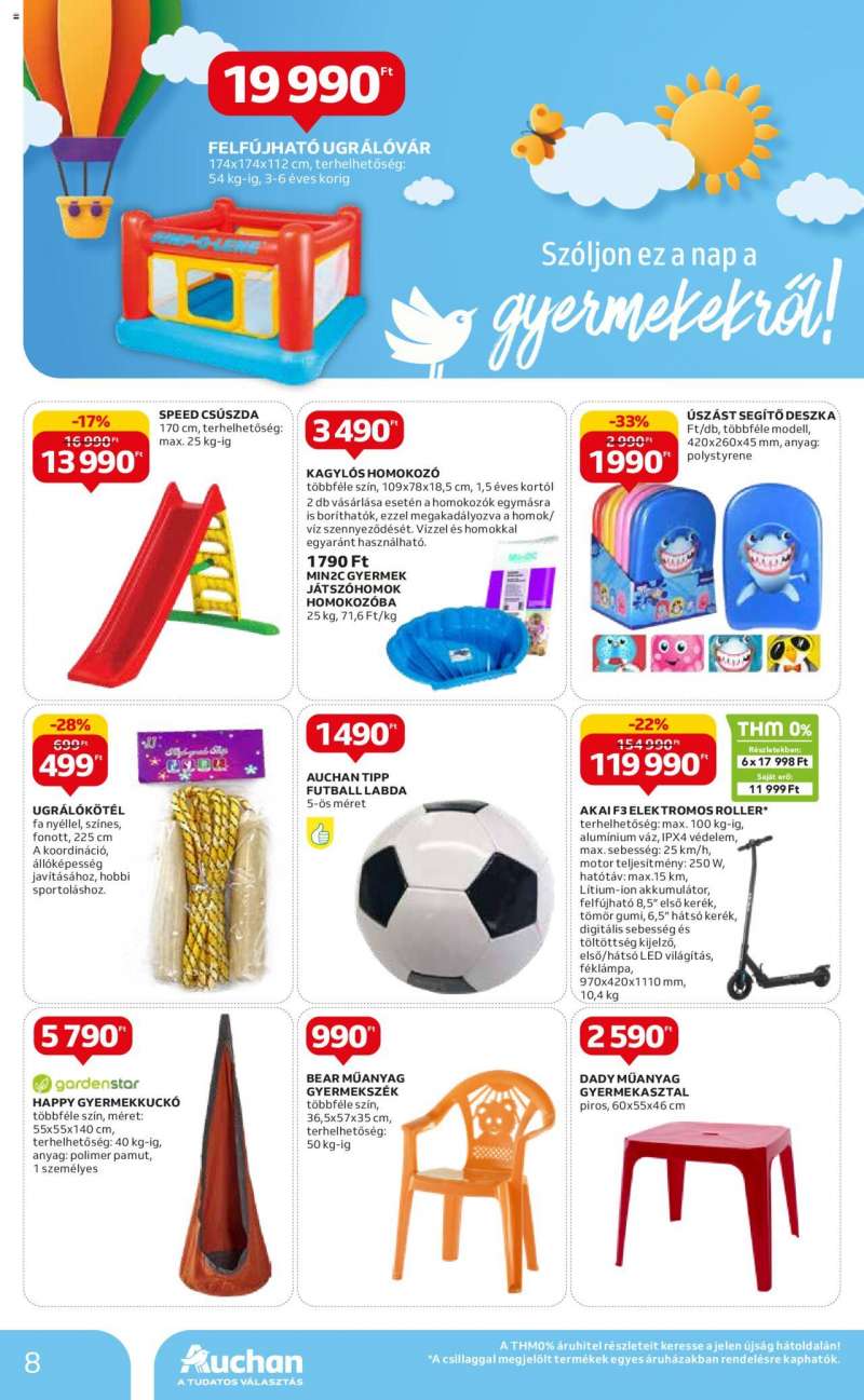 Auchan Gyereknapi ajánlatok / Hipermarket 8 oldal