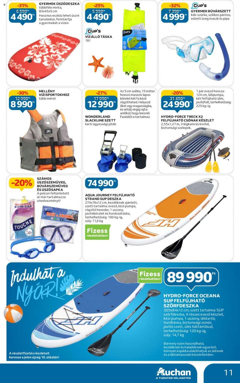 Auchan Szabadidő ajánlatok / Hipermarket 11 oldal