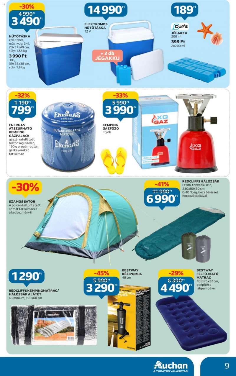 Auchan Szabadidő ajánlatok / Hipermarket 9 oldal