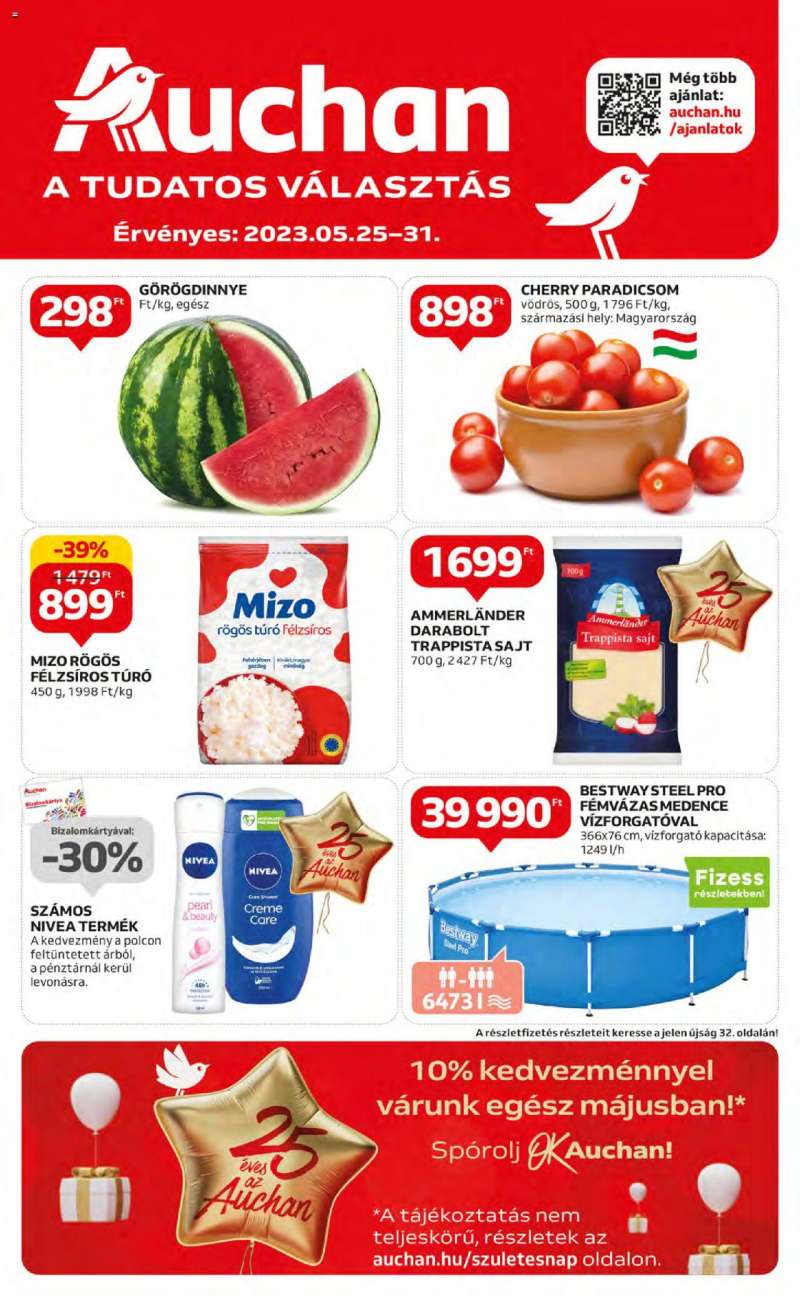Auchan Hipermarket akciós újság 1 oldal