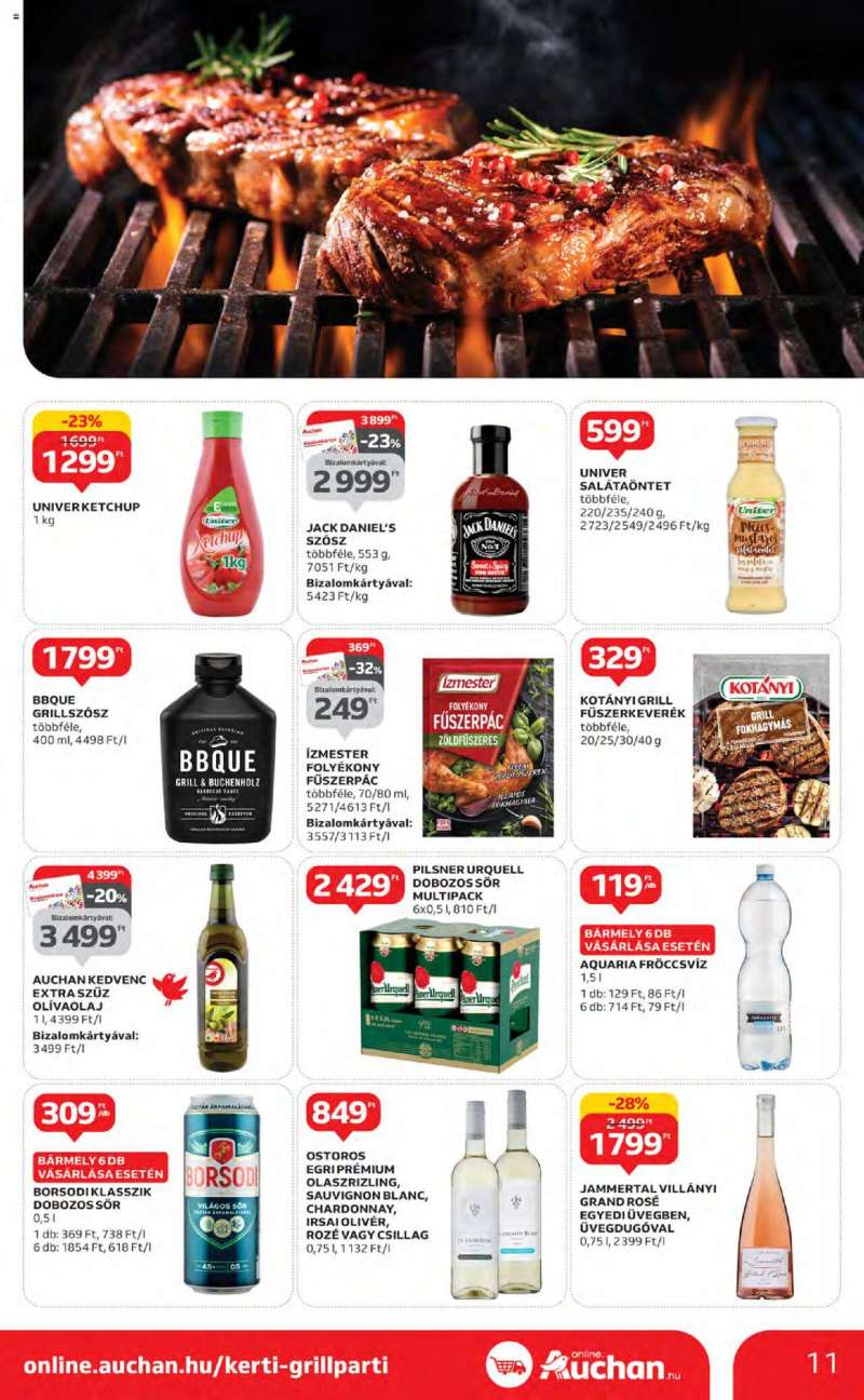 Auchan Szupermarket akciós újság 11 oldal