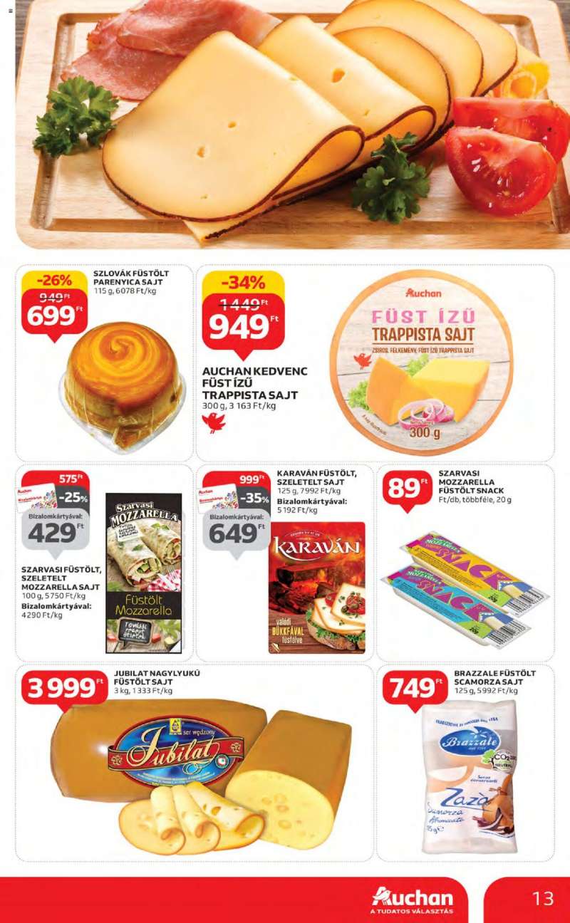 Auchan Szupermarket akciós újság 13 oldal