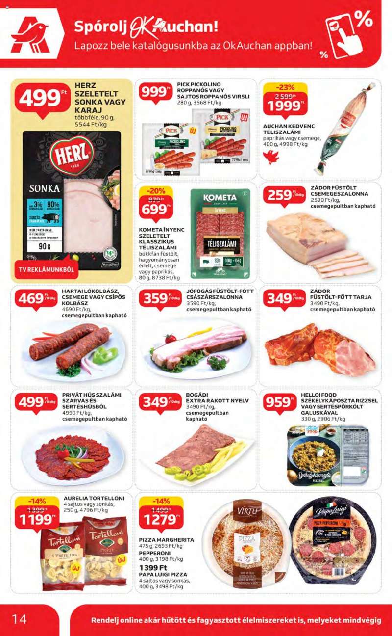 Auchan Szupermarket akciós újság 14 oldal