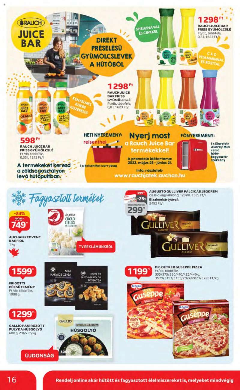 Auchan Szupermarket akciós újság 16 oldal