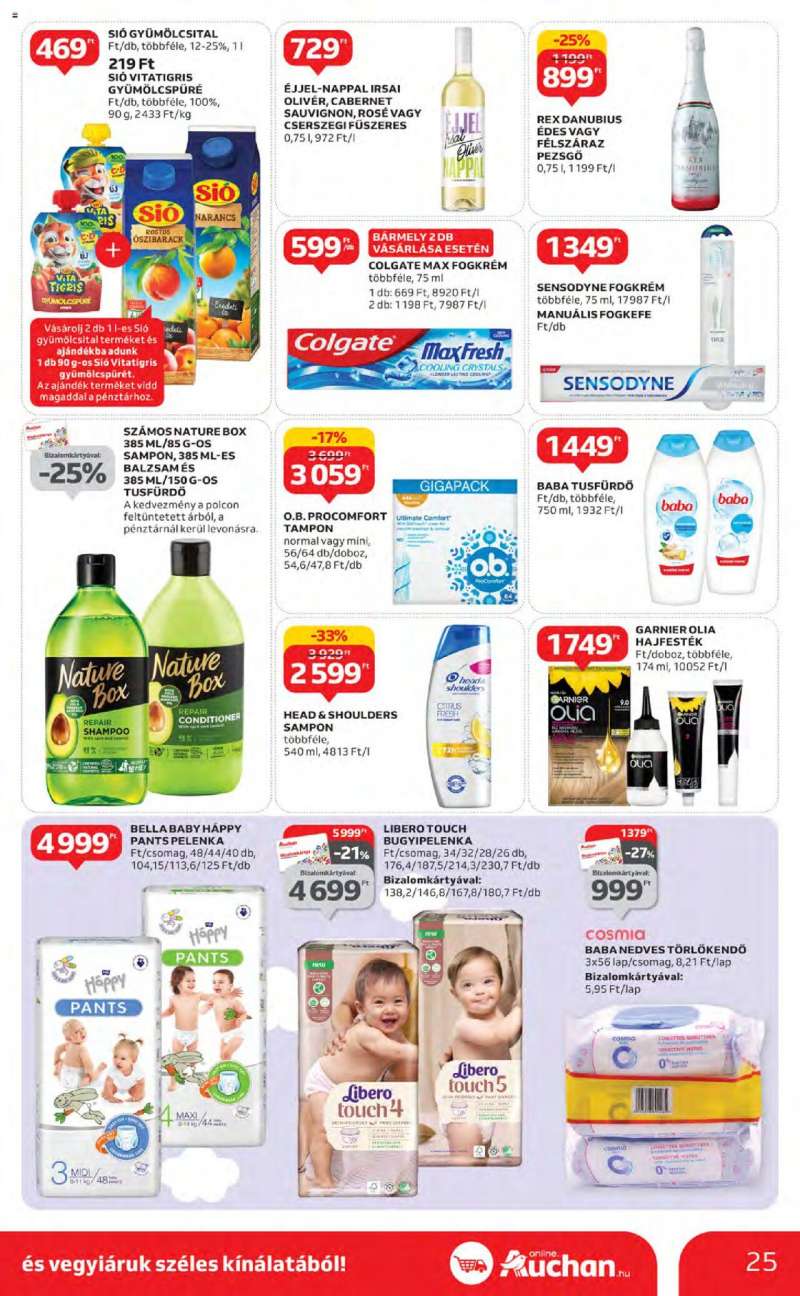 Auchan Szupermarket akciós újság 25 oldal
