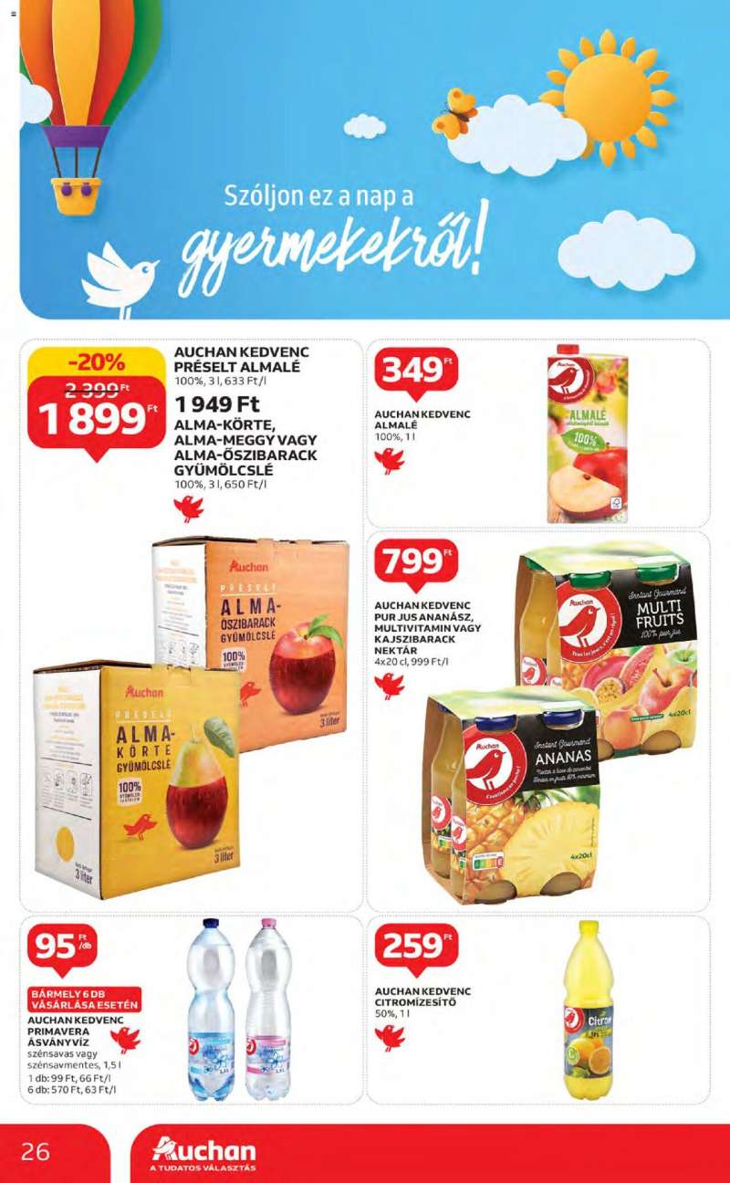 Auchan Szupermarket akciós újság 26 oldal