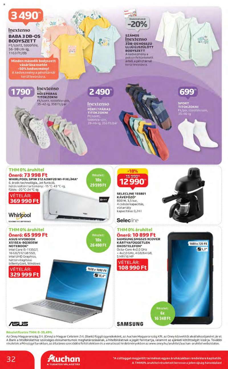 Auchan Szupermarket akciós újság 32 oldal