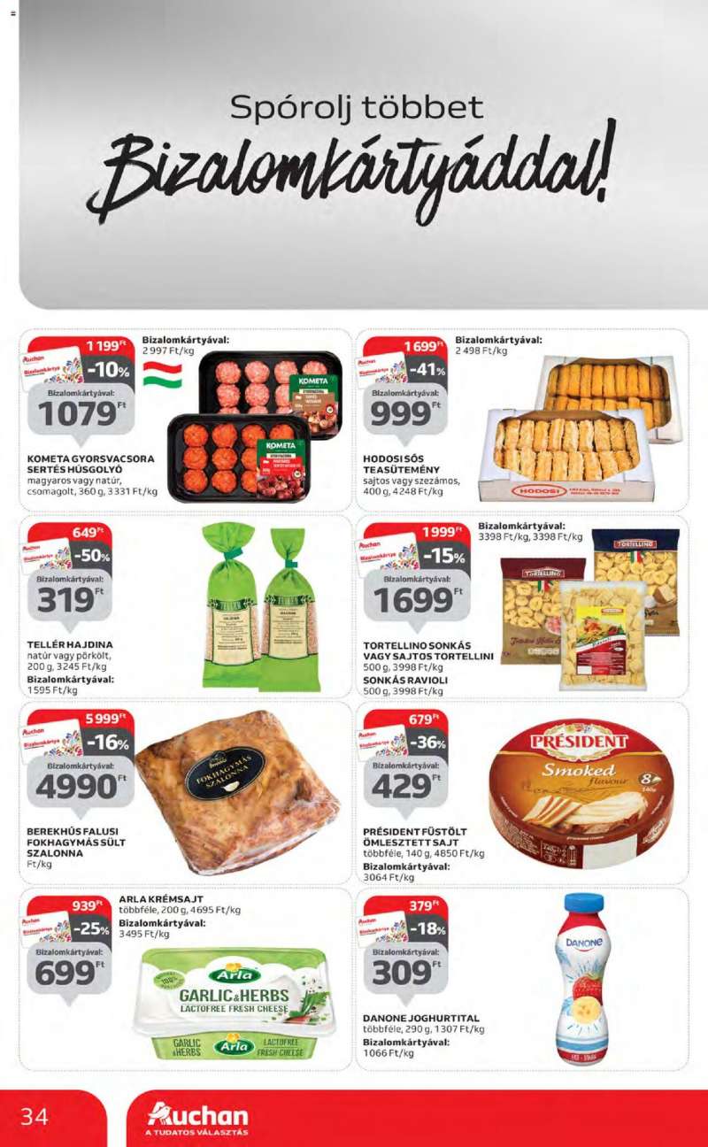 Auchan Szupermarket akciós újság 34 oldal