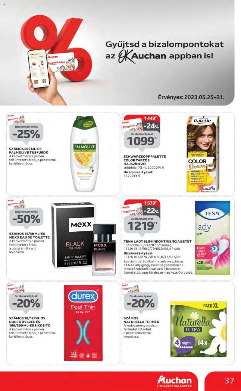 Auchan Szupermarket akciós újság 37 oldal