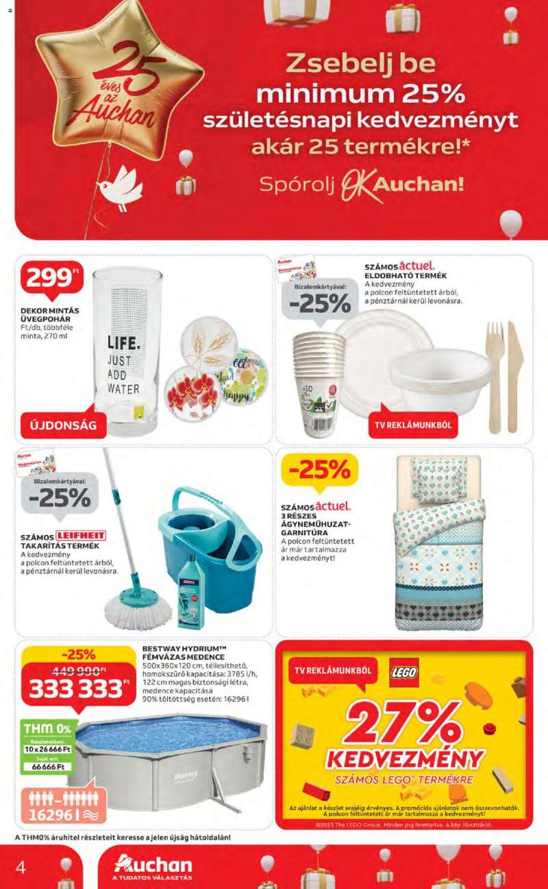 Auchan Szupermarket akciós újság 4 oldal
