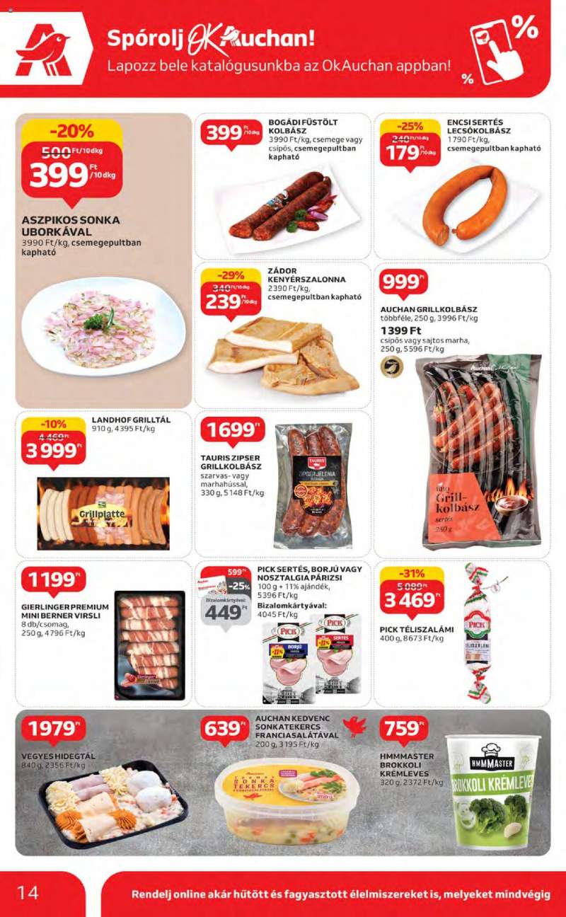 Auchan Hipermarket akciós újság 14 oldal