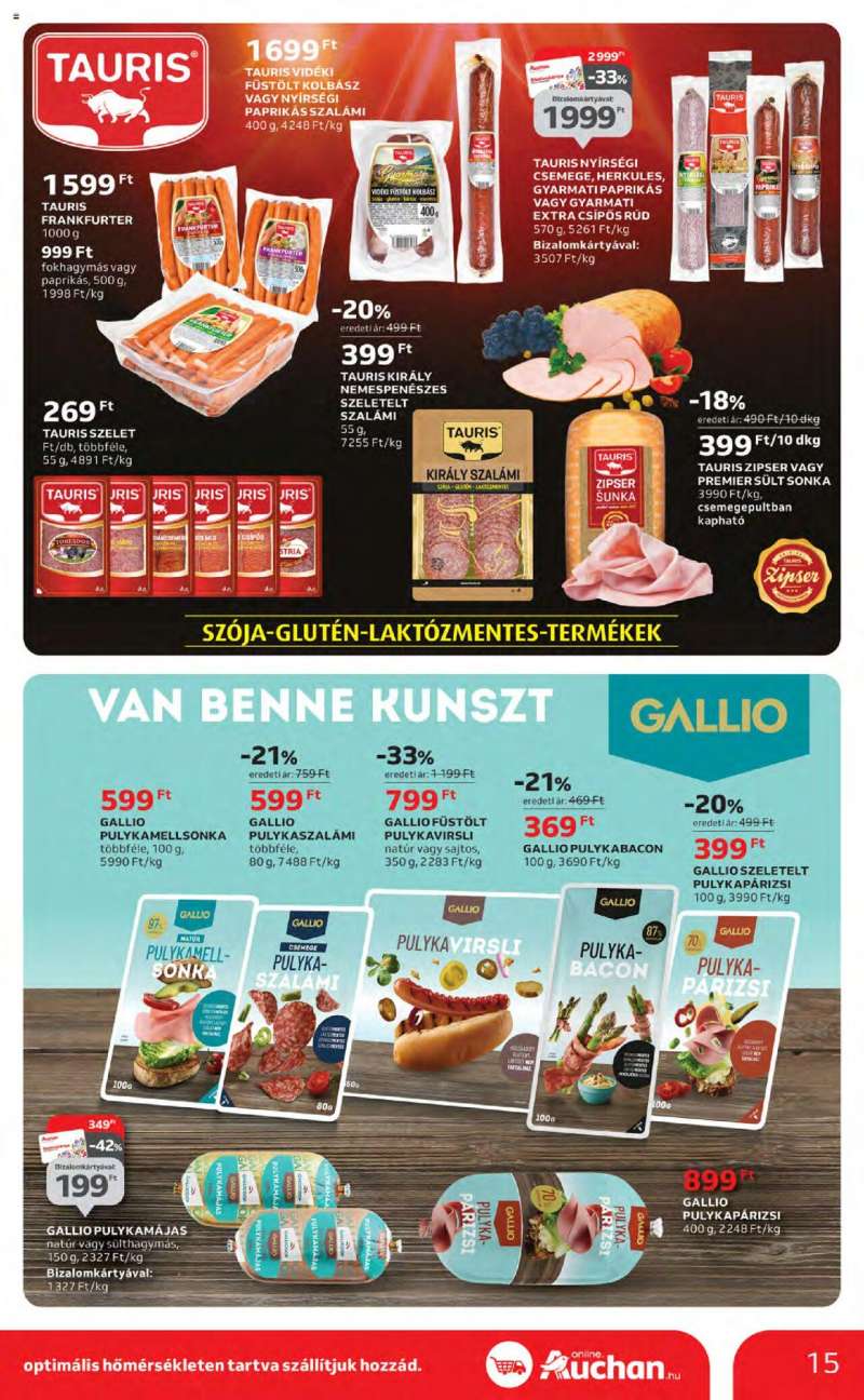 Auchan Hipermarket akciós újság 15 oldal