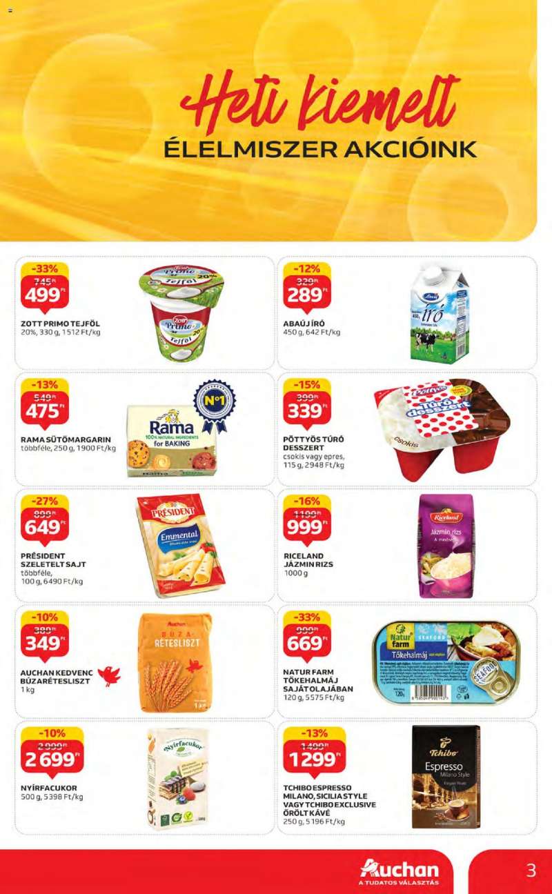 Auchan Hipermarket akciós újság 3 oldal