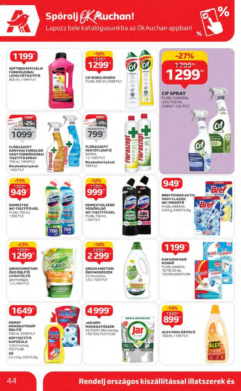 Auchan Hipermarket akciós újság 44 oldal