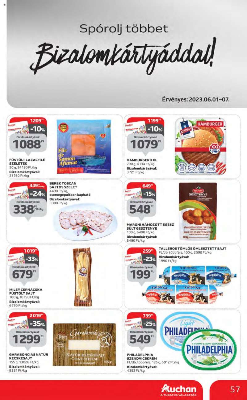 Auchan Hipermarket akciós újság 57 oldal