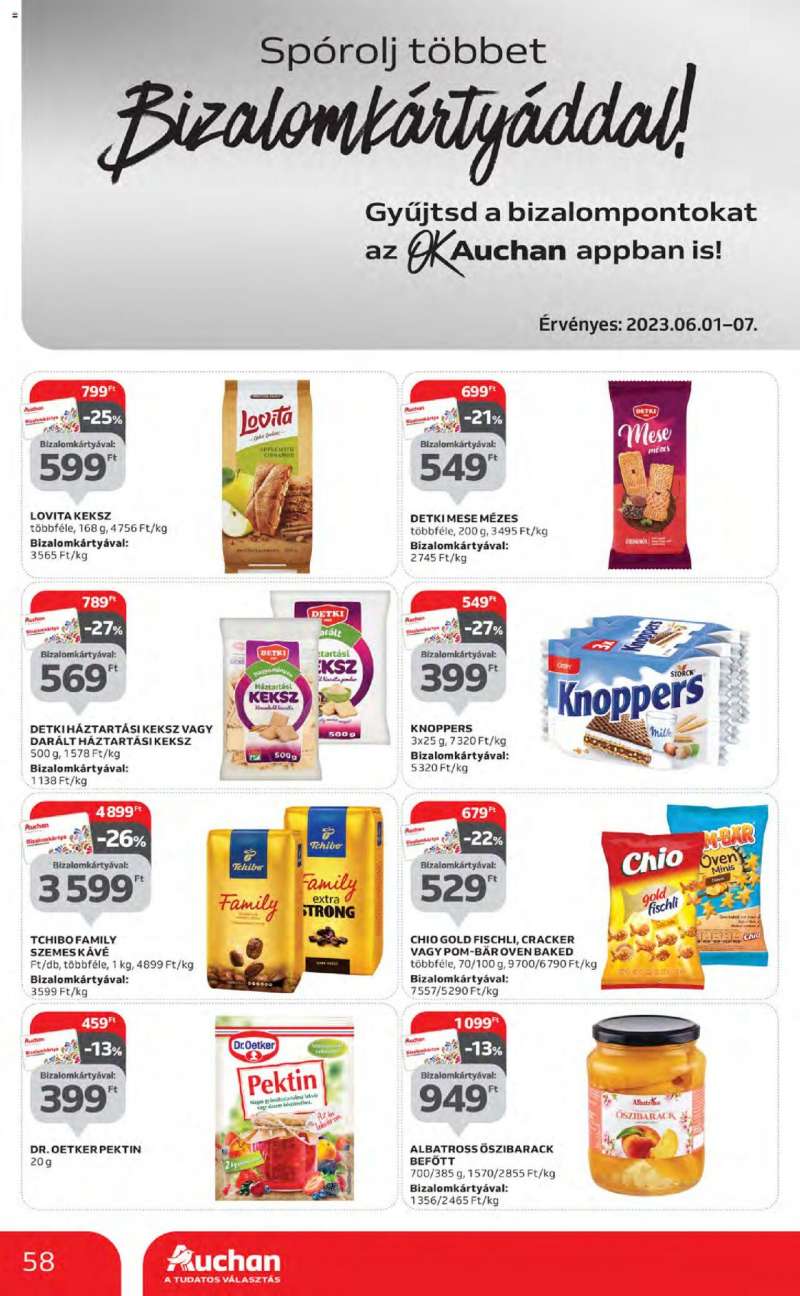Auchan Hipermarket akciós újság 58 oldal