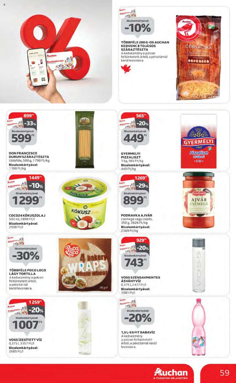 Auchan Hipermarket akciós újság 59 oldal