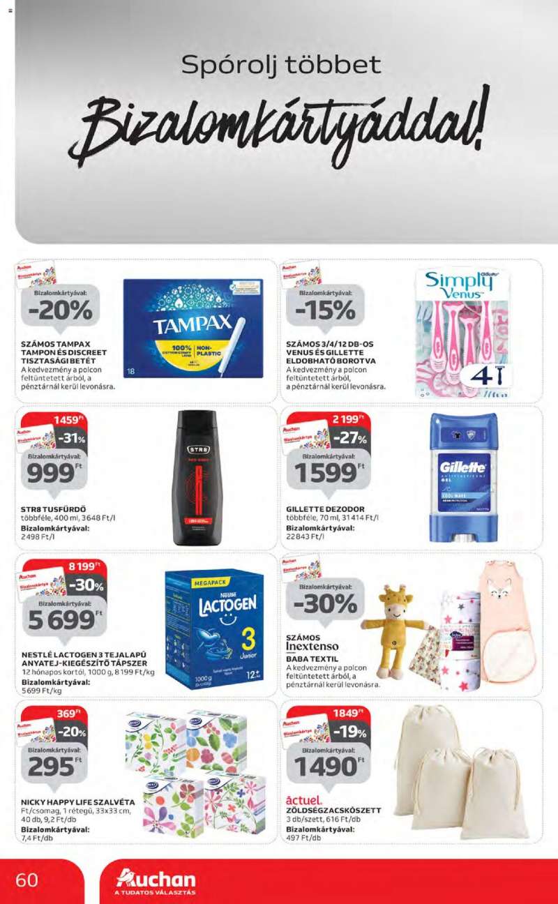 Auchan Hipermarket akciós újság 60 oldal