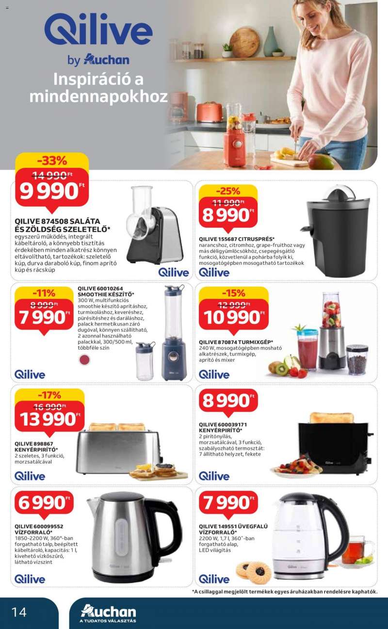 Auchan Műszaki ajánlatok / Hipermarket 14 oldal