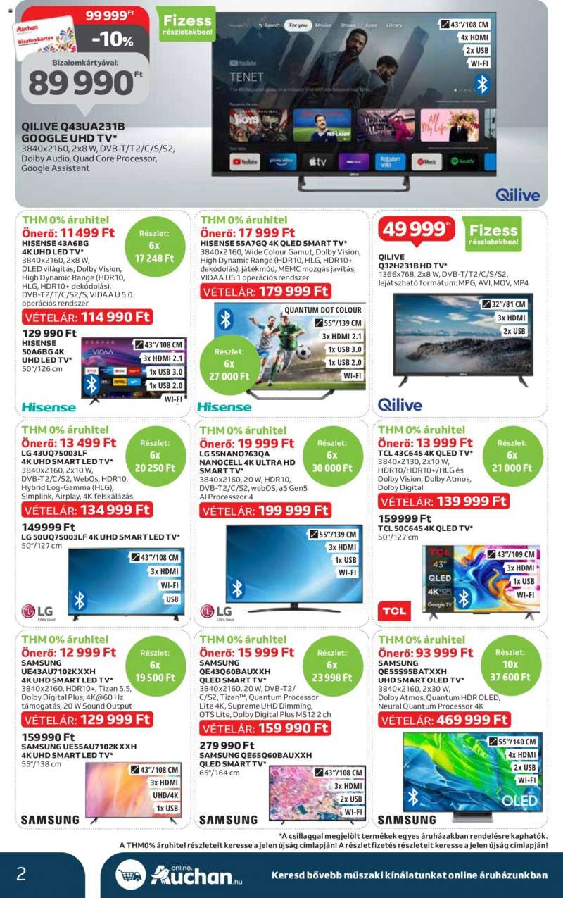 Auchan Műszaki ajánlatok / Hipermarket 2 oldal