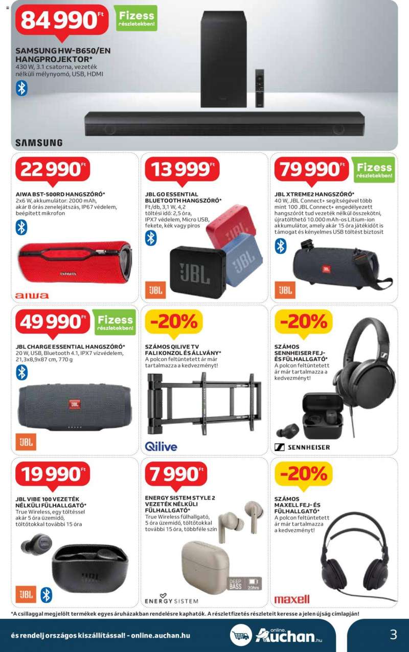 Auchan Műszaki ajánlatok / Hipermarket 3 oldal