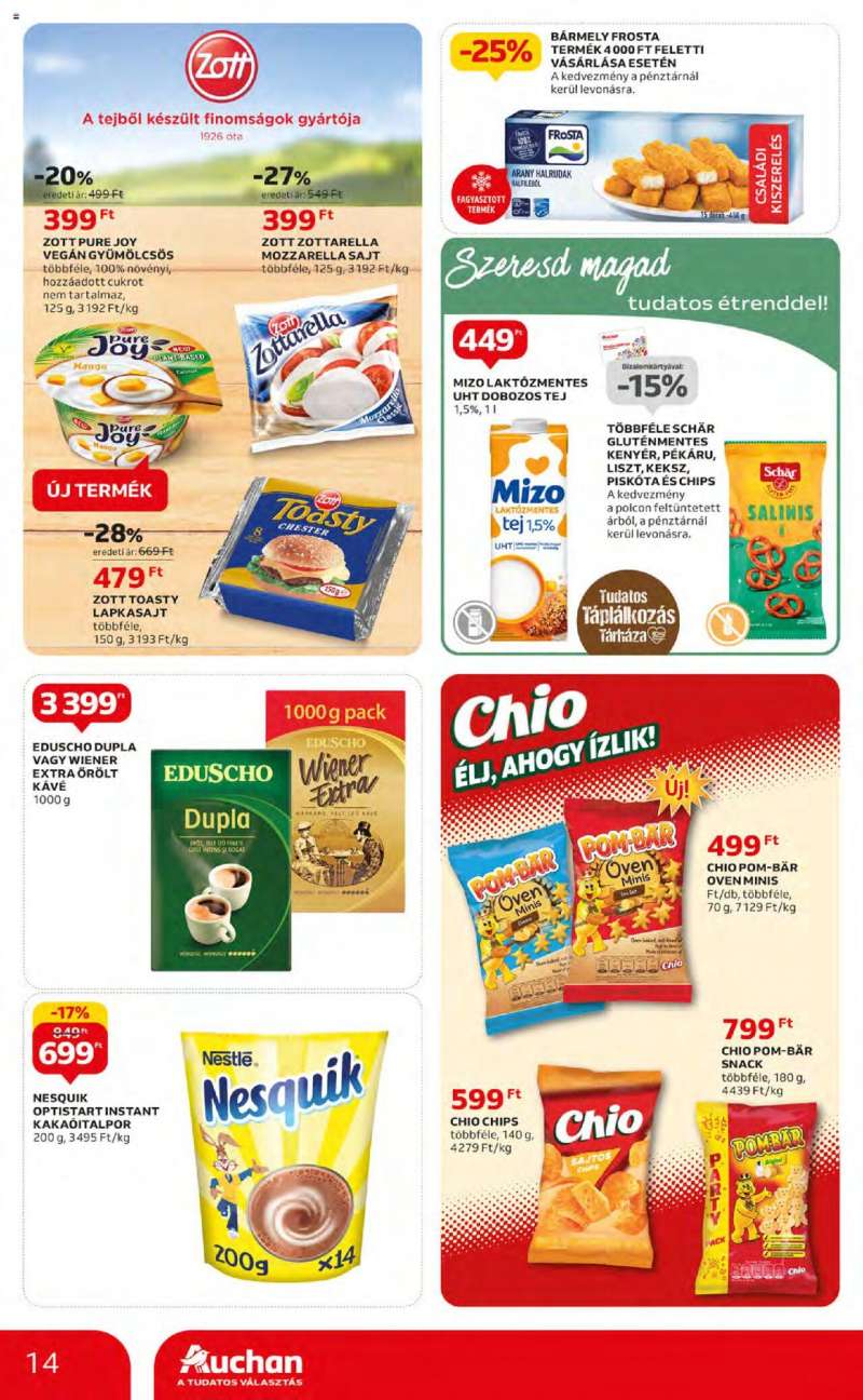 Auchan Hipermarket akciós újság 14 oldal