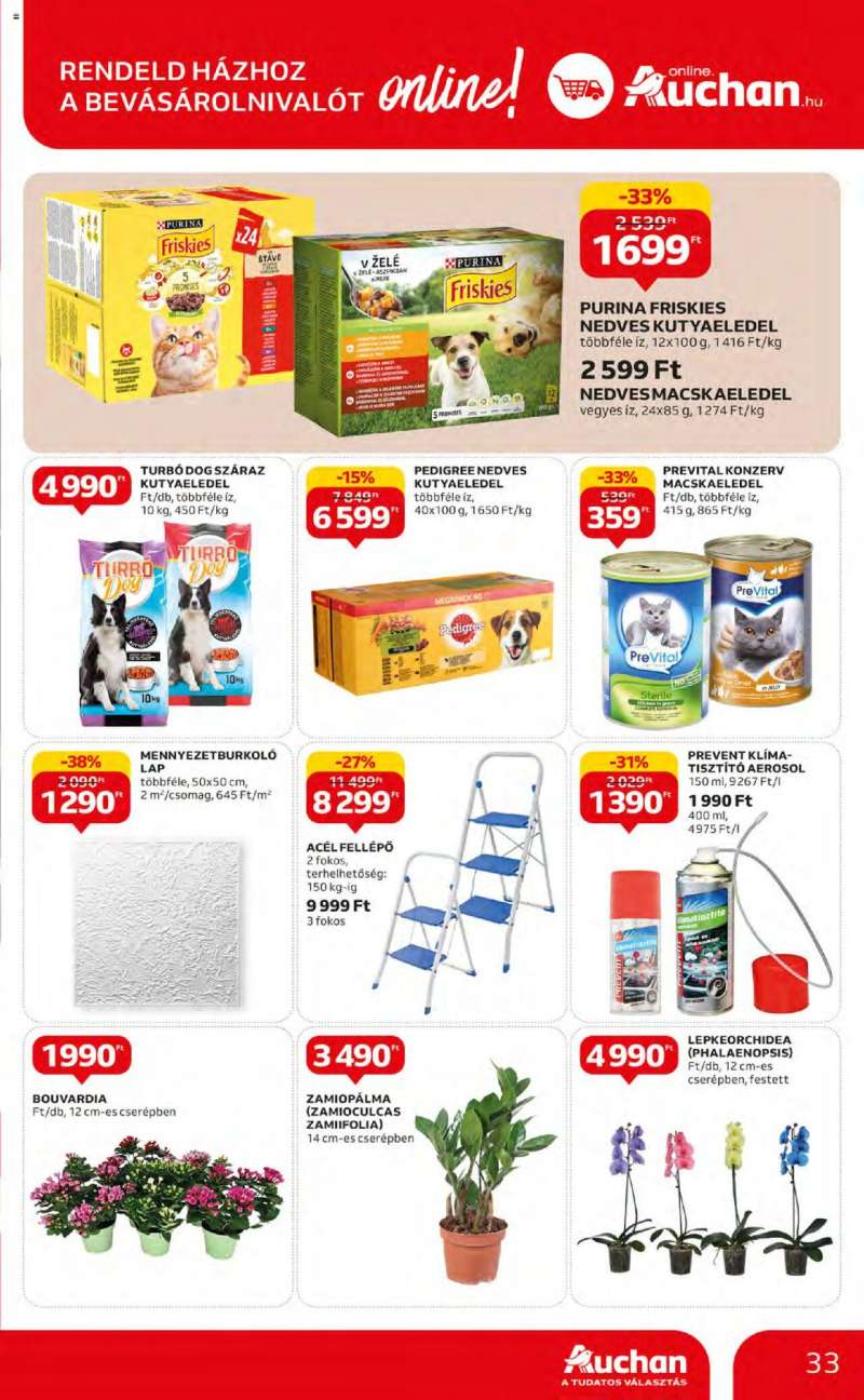 Auchan Hipermarket akciós újság 33 oldal