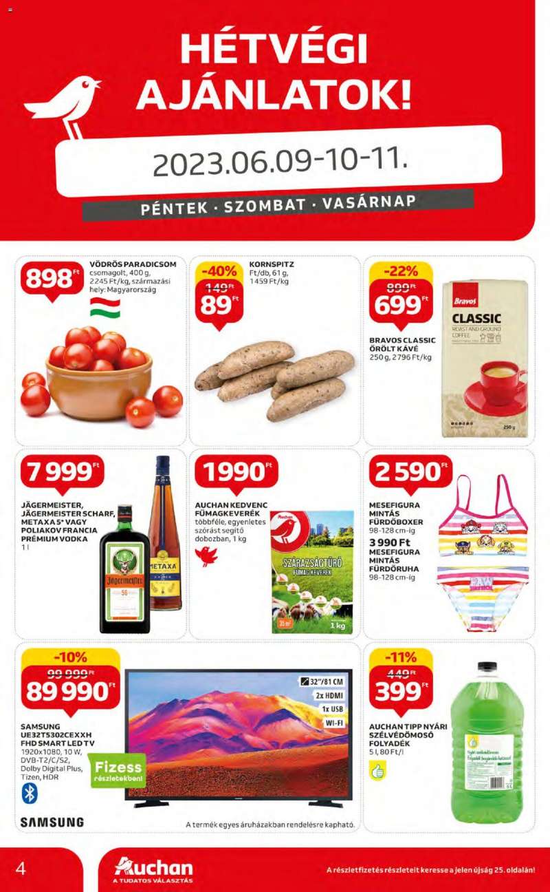 Auchan Hipermarket akciós újság 4 oldal