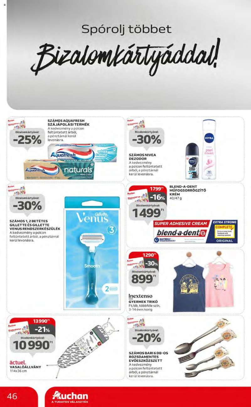 Auchan Hipermarket akciós újság 46 oldal