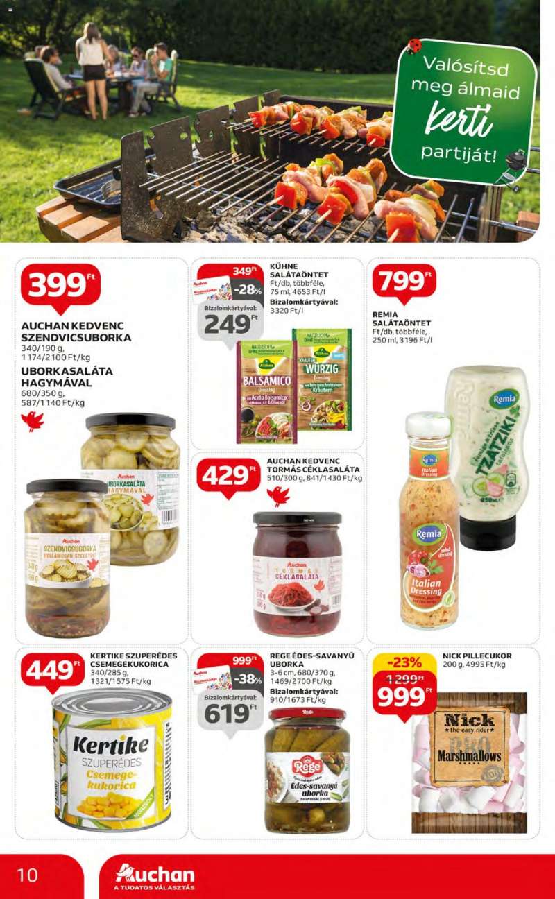 Auchan Nyári ajánlatok / Hipermarket 10 oldal