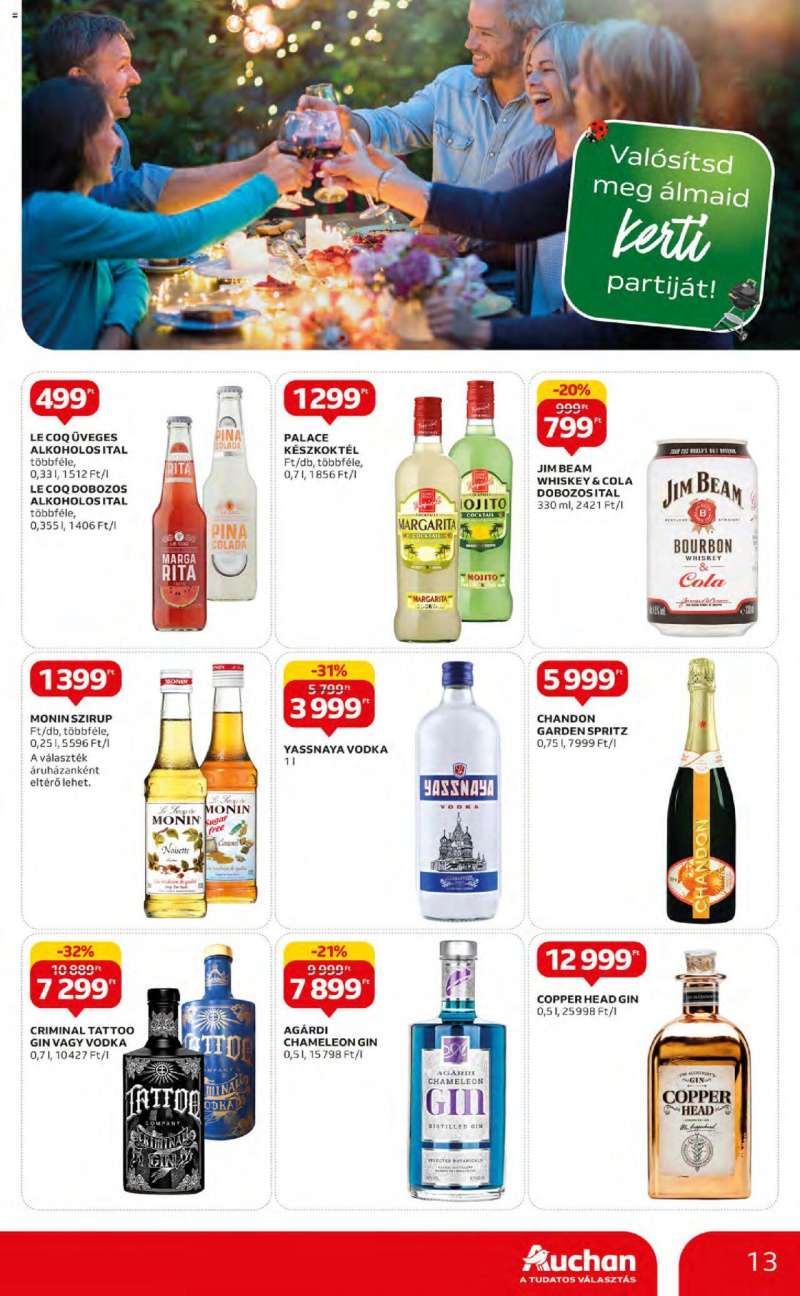 Auchan Nyári ajánlatok / Hipermarket 13 oldal