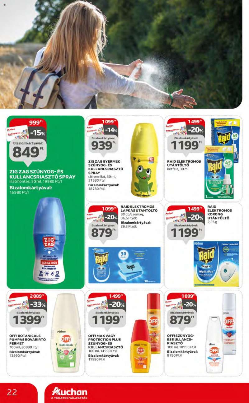Auchan Nyári ajánlatok / Hipermarket 22 oldal