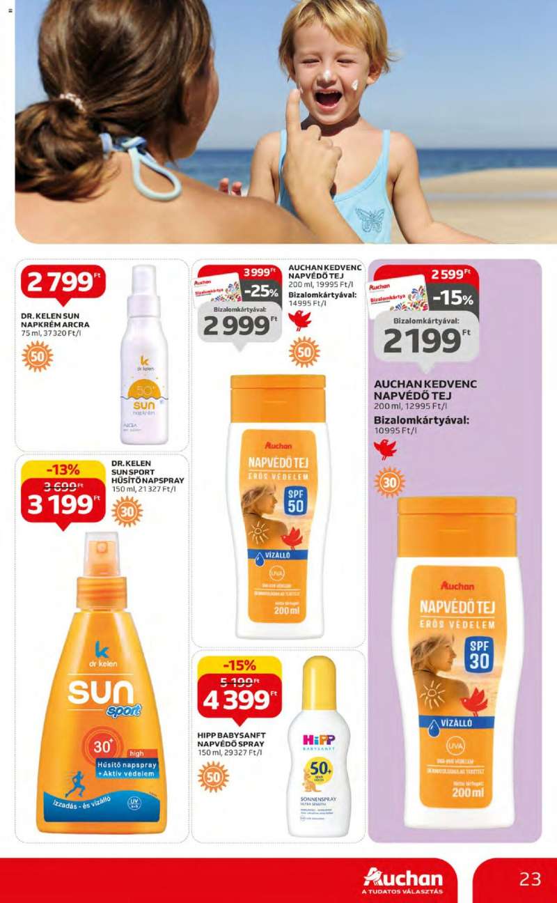 Auchan Nyári ajánlatok / Hipermarket 23 oldal