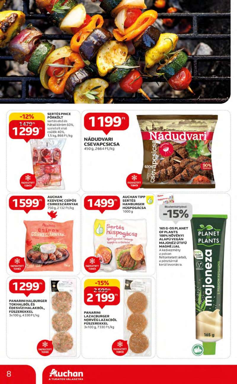 Auchan Nyári ajánlatok / Hipermarket 8 oldal