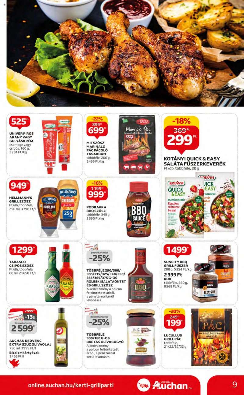 Auchan Nyári ajánlatok / Hipermarket 9 oldal