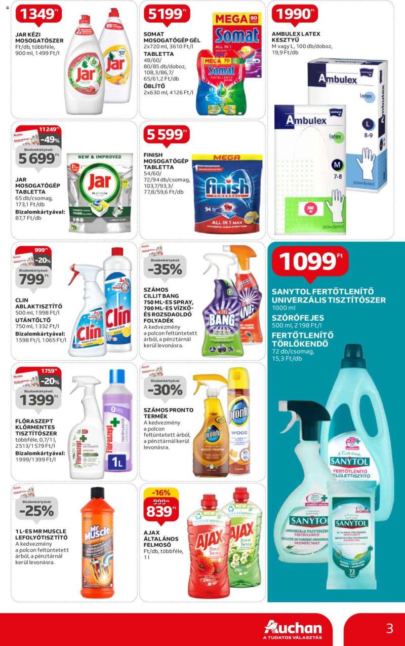 Auchan Hipermarket nagytakarítás ajánlatok 3 oldal