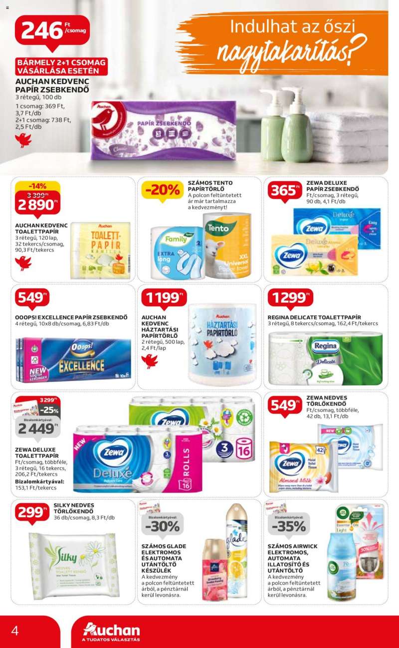 Auchan Hipermarket nagytakarítás ajánlatok 4 oldal