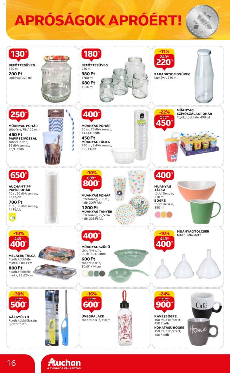 Auchan Hipermarket apróságok apróért ajánlatok 16 oldal