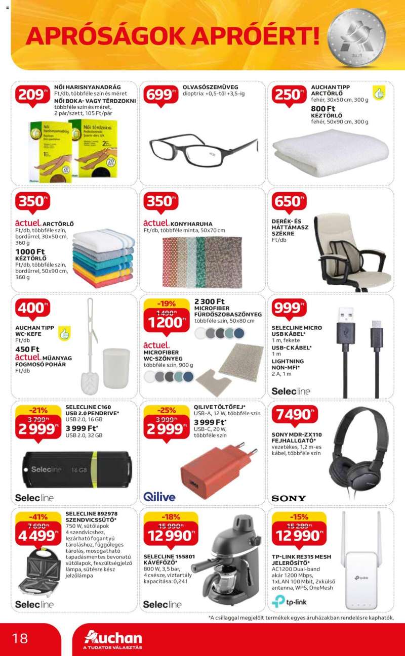 Auchan Hipermarket apróságok apróért ajánlatok 18 oldal