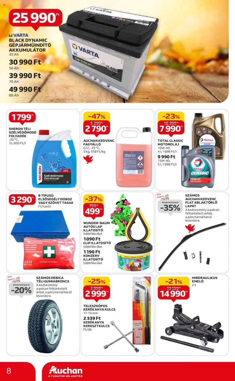 Auchan Auchan hipermarket őszi ajánlatok 8 oldal
