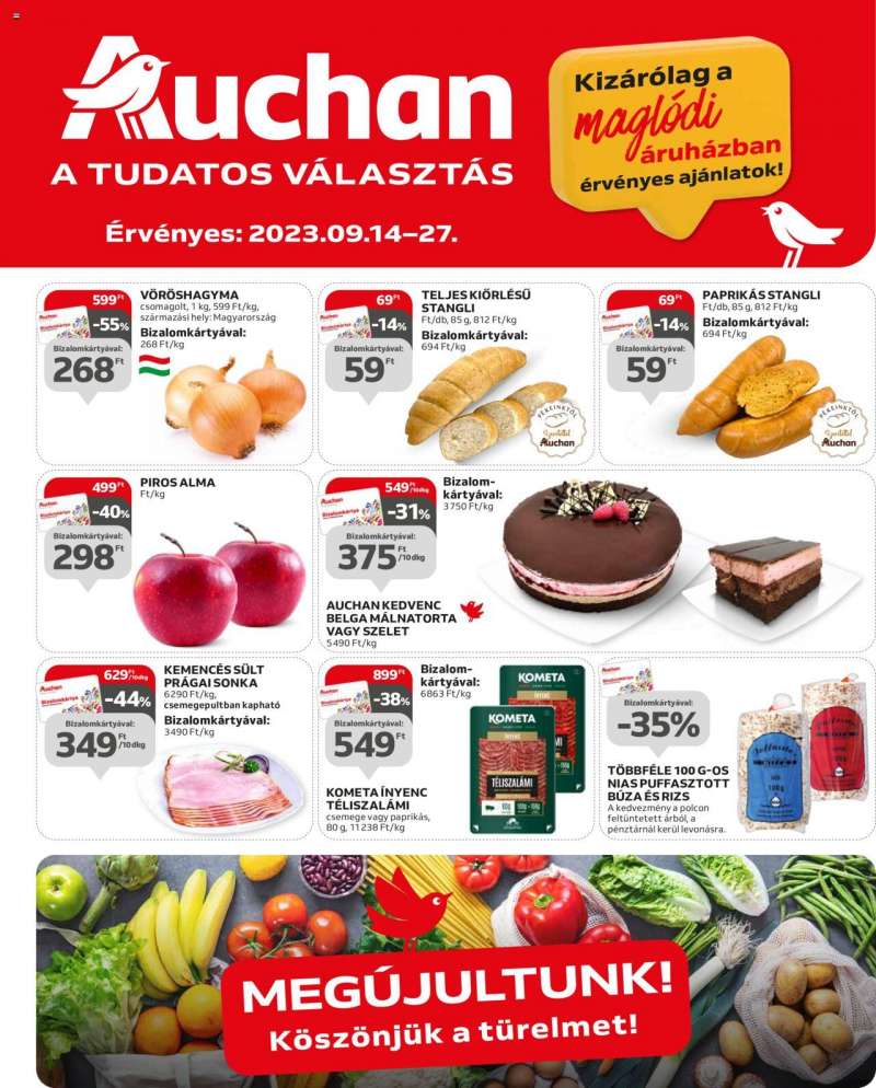 Auchan Auchan Maglód hipermarket extra ajánlatok 1 oldal